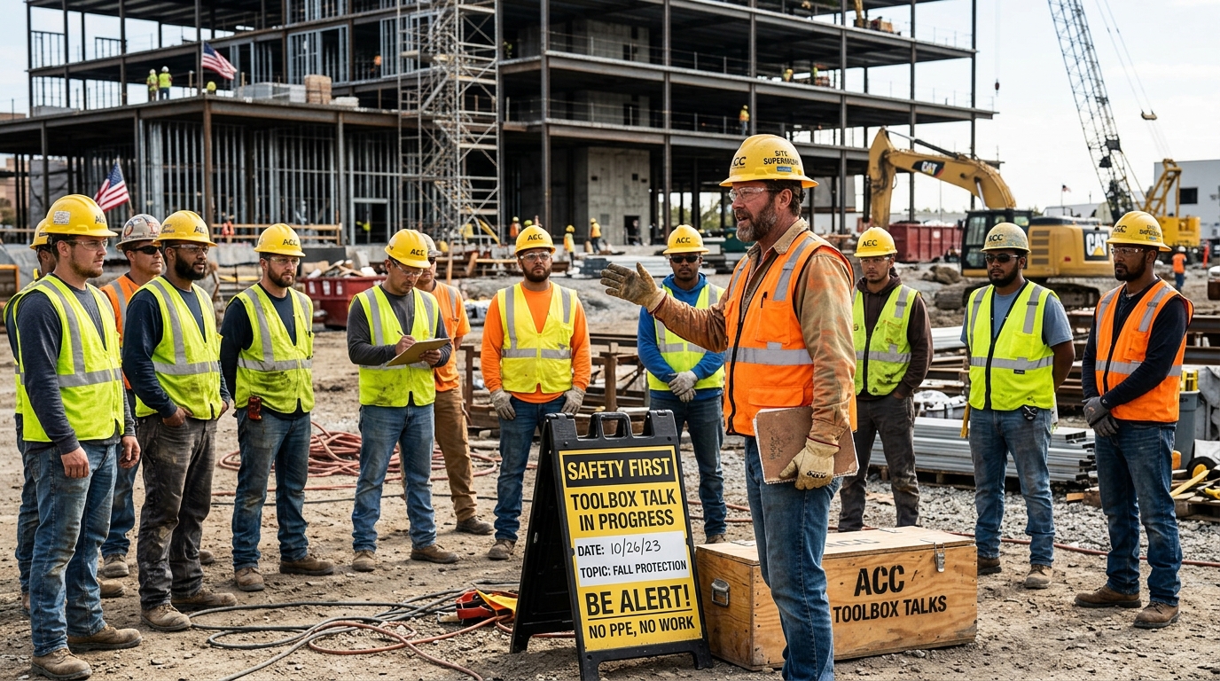 Safety training professionals at work